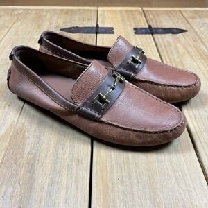 Cole Haan Somerset Link Bit Loafer Woodbury Men's Size 10.5 C25979 Brown Leather